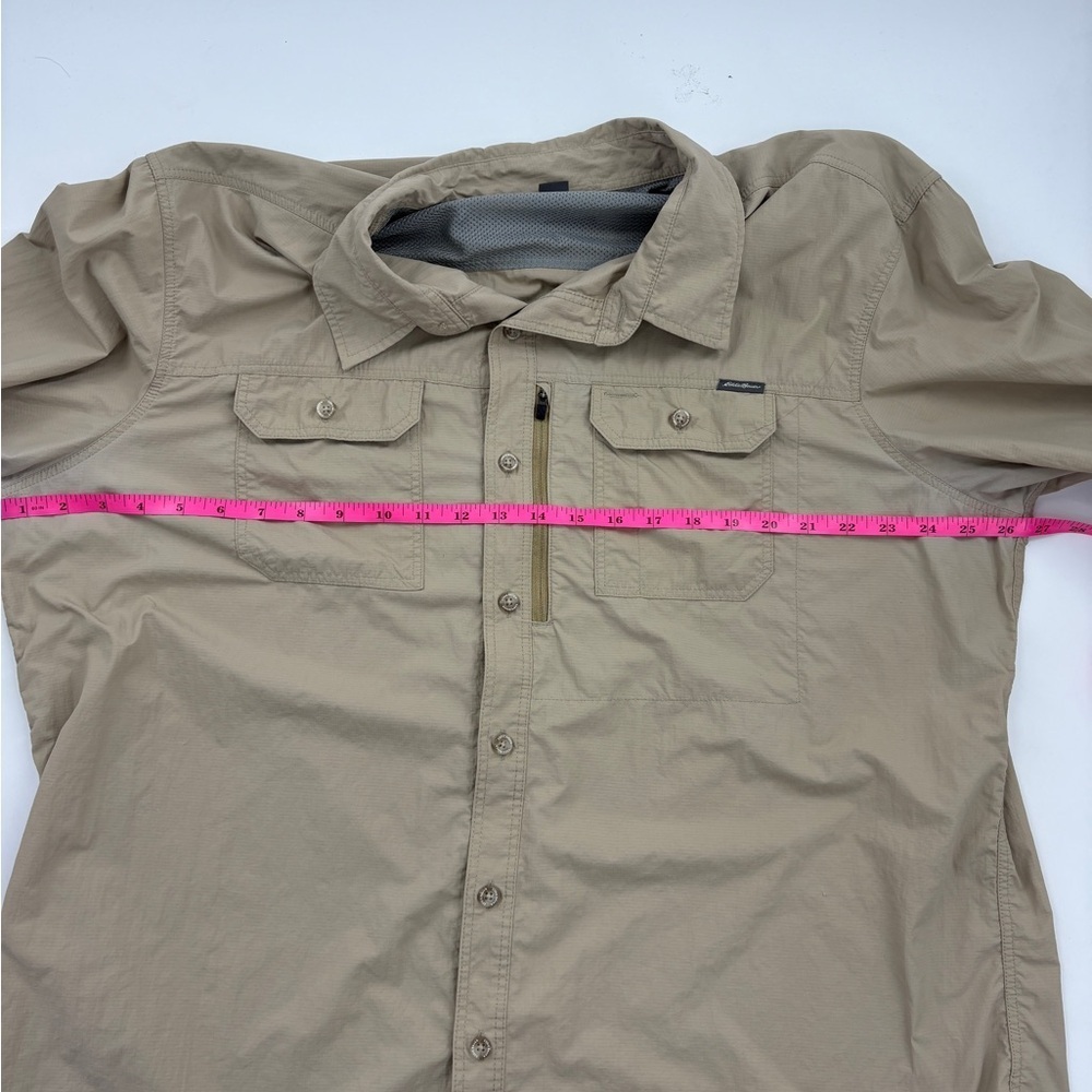 Eddie Bauer Men's Tan Shirt Jacket - Picture 6 of 9